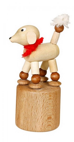 Wackelfigur weißer Pudel von Jan Stephani