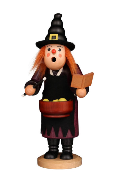 Räuchermännchen Hexe, farbig, 31 cm von Christian Ulbricht, Made in Germany