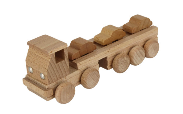 Holzspielzeug Autotransporter, natur von Ebert GmbH_1