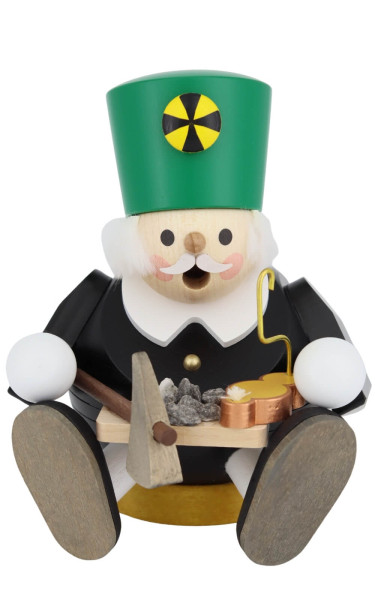 Räuchermann - Kugelräuchermännchen Bergmann, sitzend von Richard Glässer_3