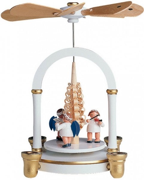 KWO Christmas pyramid with angel musicians from the Ore Mountains