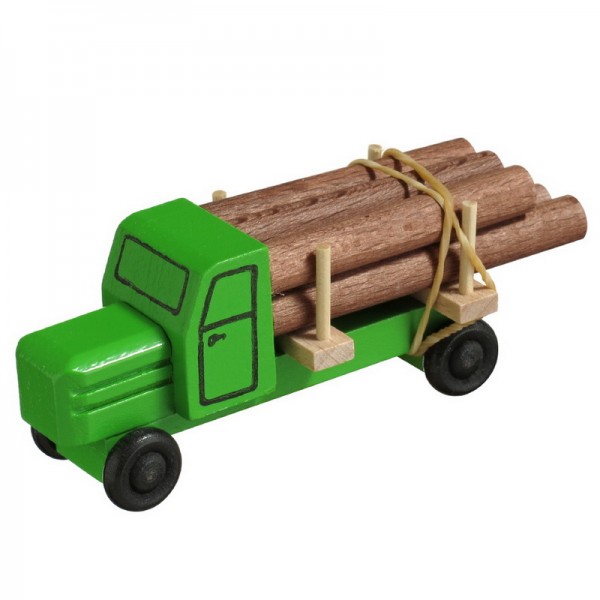 LKW gehören zu den klassischen Kinderspielzeugen im Bereich Fahrzeuge. Die Bäume sind gefällt. Nun müssen sie zur Verarbeitung gebracht werden. Wer kann das …