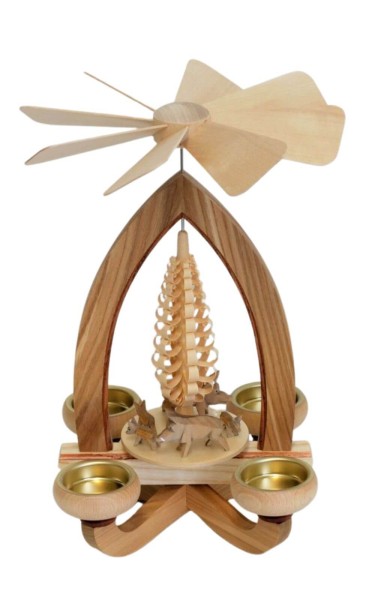 Teelichtpyramide Wildschweingruppe, 28 cm von Heinz Lorenz