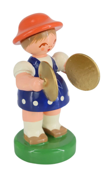 Miniatur Instrumentenmädchen mit Becken von Figurenland Uhlig_3
