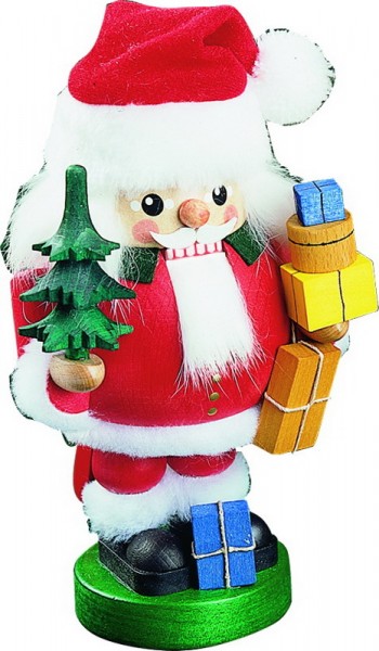 Richard Glässer Nussknacker Santa mit Paketen, 19 cm