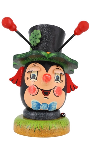 Smoking man Lucky Beetle, 11 cm, colorful by Hubrig Volkskunst_1
