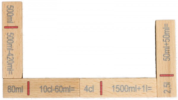 Wooden domino volume, 40 pieces by Ebert GmbH