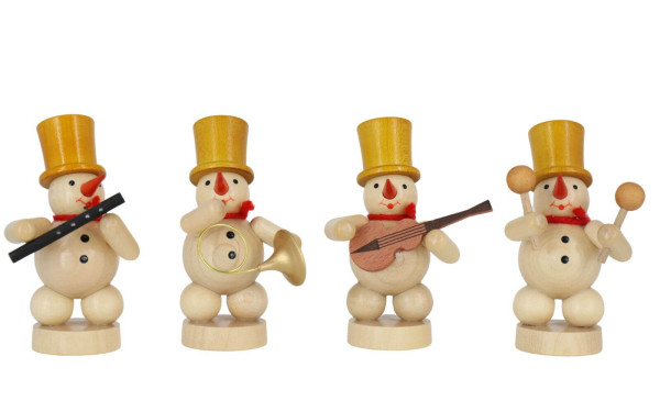 Schneemannkapelle mit Oboe, Waldhorn, Maracas-Rassel ,Gitarre, natur von Ralf Zenker