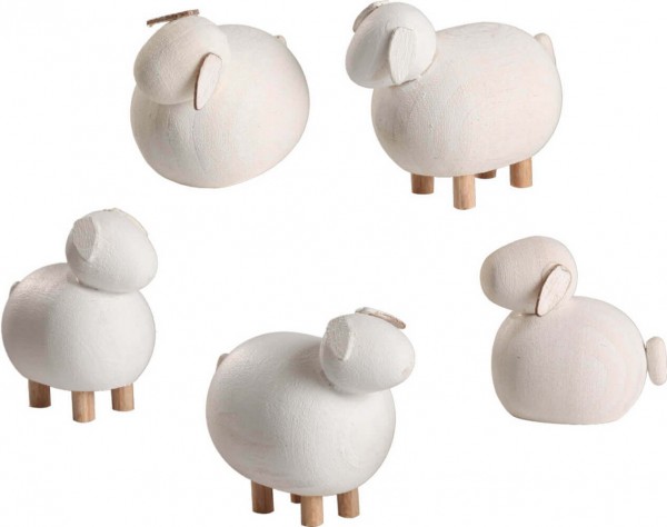 Sheep, 5 part by Seiffener Volkskunst eG