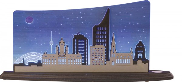 LED Motivleuchte Leipzig Panorama von Weigla