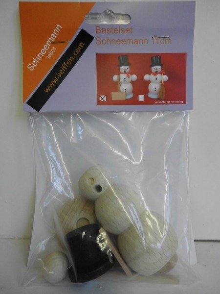 Craft set incense smoker snowman with snow shovel by SEIFFEN.COM