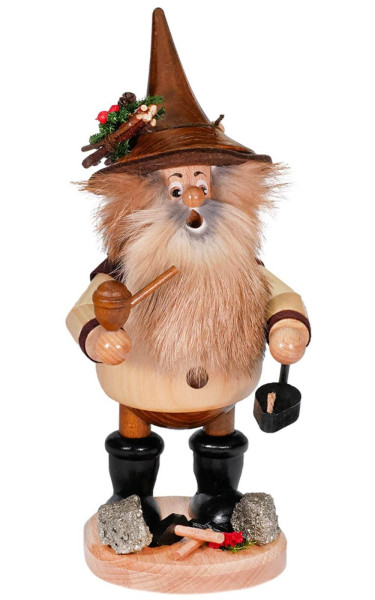 Räuchermann Wichtel Erzträger mit Froschlampe, 26 cm von DWU