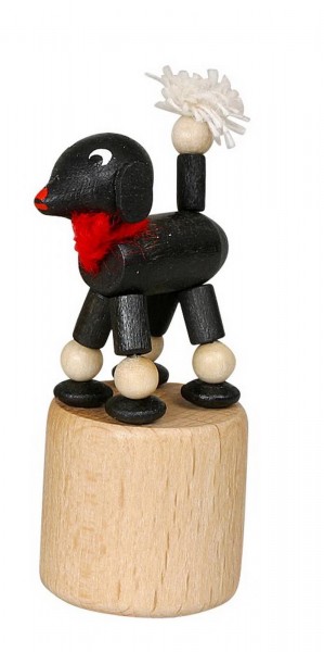 Wackelfigur schwarzer Pudel von Jan Stephani