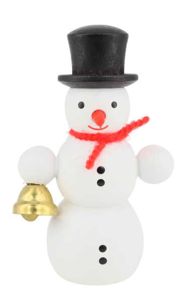 Schneemann mit Glocke, 6 cm von SEIFFEN.COM