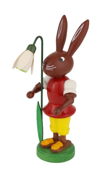 Easter bunny with snowdrop, 9 cm by Thomas Preißler_2
