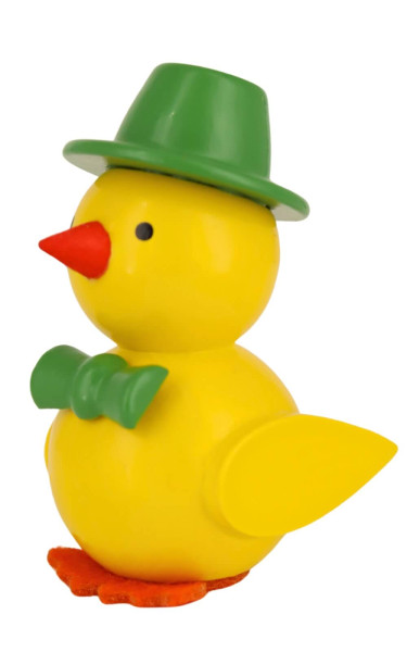 Miniature Chick with hat, green, by SEIFFEN.COM_2