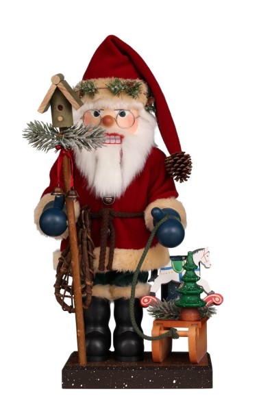 Premium Nussknacker Weihnachtsmann mit Schlitten, 47 cm von Christian Ulbricht