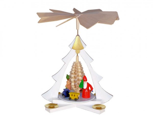 Christmas pyramid "Bescherung", 28 cm, colored by Ralf Zenker