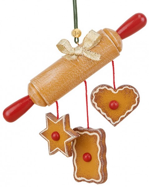 Christbaumschmuck von Hubrig Volkskunst mit dem Motiv eines Teigrollers