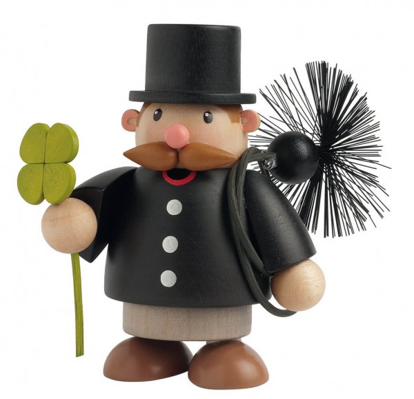 Smoking man chimney sweep, 9 cm by KWO