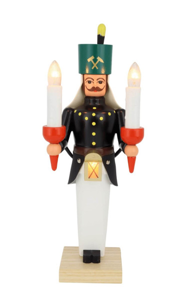 Bergmann aus Holz, 26 cm, bunt, elektrisch beleuchtet von SEIFFEN.COM_1
