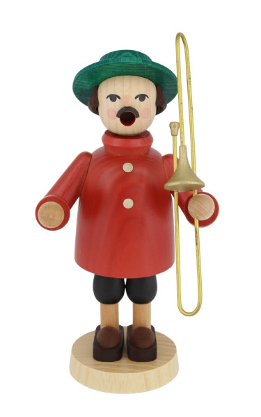 Räuchermännchen Musikant mit Posaune, 18 cm von Richard Glässer_1