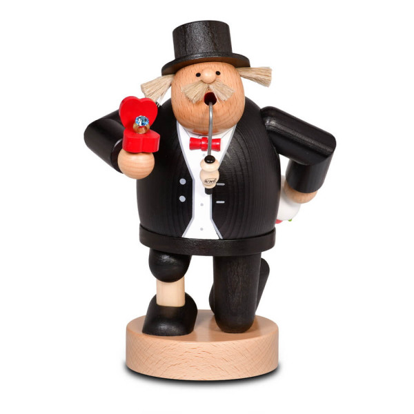 Räuchermännchen Rosenkavalier, 20 cm von KWO, Made in Germany