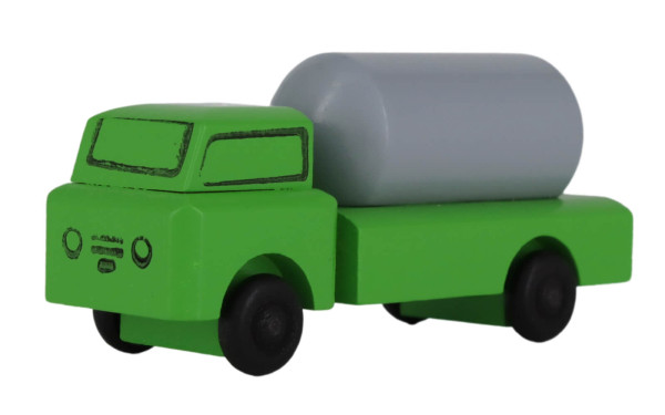 Wooden toy truck hazardous goods transporter, colored by Robbi Weber_1