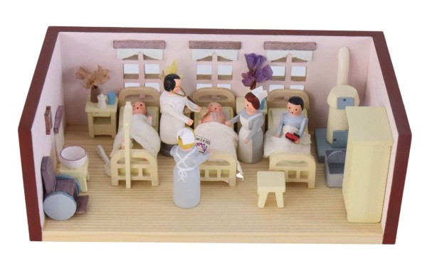 Miniature room sickroom by Gunter Flath_2