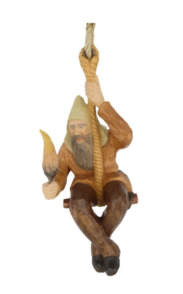 Seilfahrt, farbig, geschnitzt, 36 cm von Schnitzkunst aus dem Erzgebirge_1