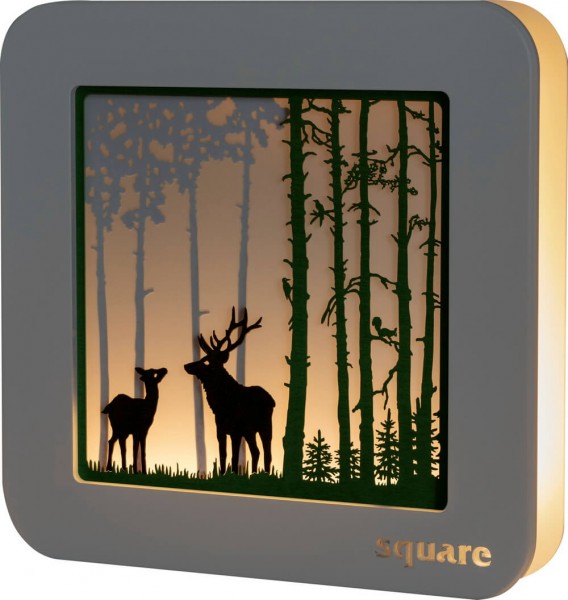LED Wandbild Square Wald, 29 cm von Weigla_Bild1