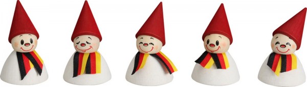 German fan rocker with scarf, Set of 5 by Seiffener Volkskunst eG