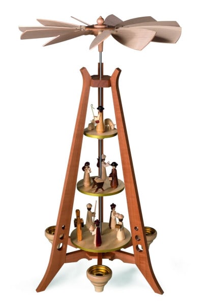Christmas Pyramid Holy Story 3-Tiered 57 cm by Müller Kleinkunst