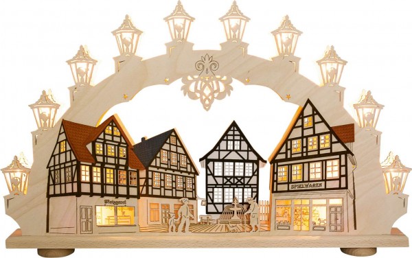 LED Schwibbogen Altstadt, 66 cm von Weigla_Bild1