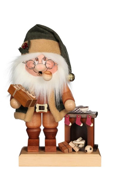 Räuchermännchen Wichtel Weihnachtsmann am Kamin, 28 cm von Christian Ulbricht