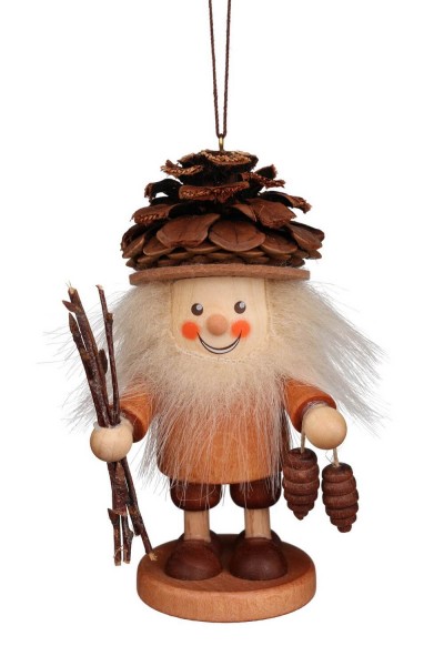 Christbaumschmuck Strolch Zapfenmännchen, natur, 11 cm von Christian Ulbricht