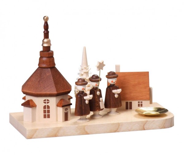 Kerzenhalter Seiffener Dorf, 13 cm von Thomas Preißler
