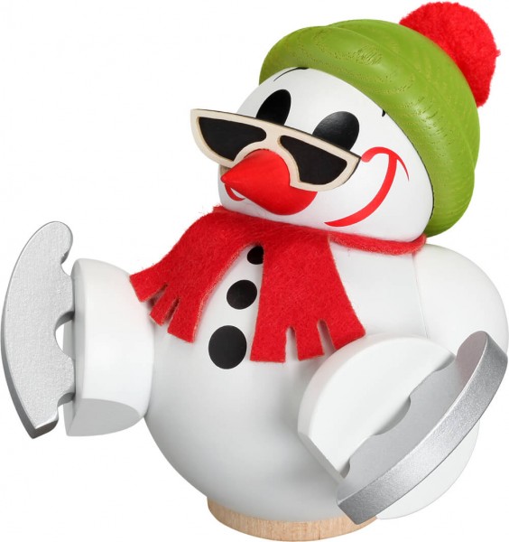 Smoking man - ball smoking man Cool-Man with ice skates by Seiffener Volkskunst eG