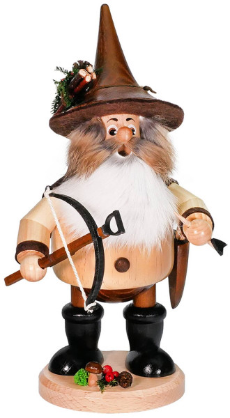 Räuchermännchen Wichtel mit Armbrust, 26 cm von DWU Drechselwerkstatt Uhlig