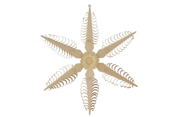 Fensterschmuck Holzstern mit Rosette von Martina Rudolph