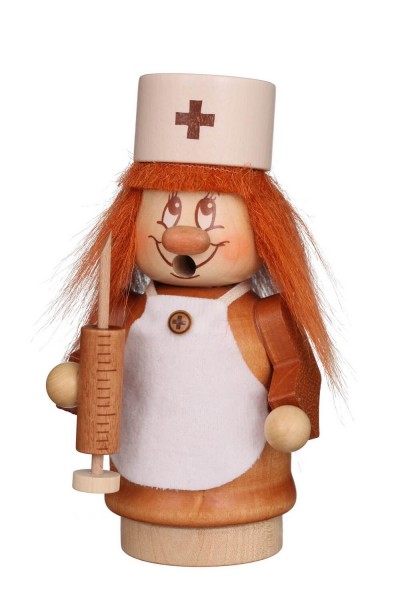 Räuchermännchen Miniwichtel Krankenschwester, 14 cm von Christian Ulbricht