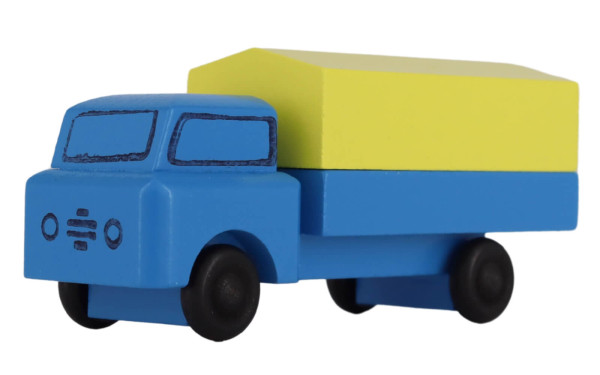 Wooden toy - Truck with tarpaulin, 8 cm, colored by Robbi Weber_1