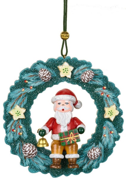 Christmas tree decoration Advent wreath to hang from Hubrig folk art