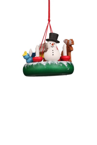 Christbaumschmuck Kranz mit Schneemann, 1 Stück von Christian Ulbricht