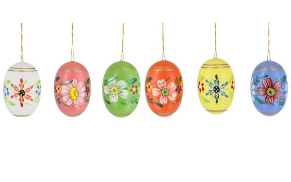 Easter Eggs with flowers, 6 parts
