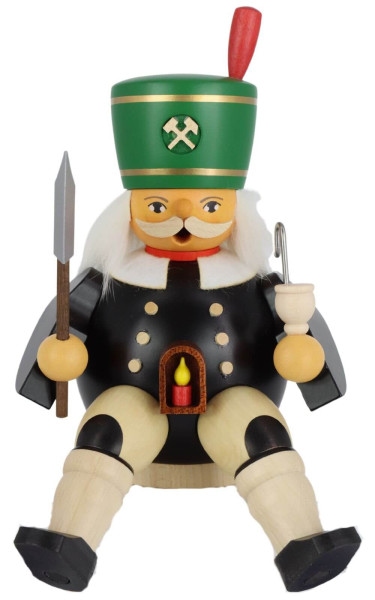 Räuchermännchen Bergmann, sitzend, 14 cm von Müller Kleinkunst_1