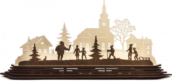 Bastelset Kerzenhalter Weihnachtszauber, 57 cm von Weigla