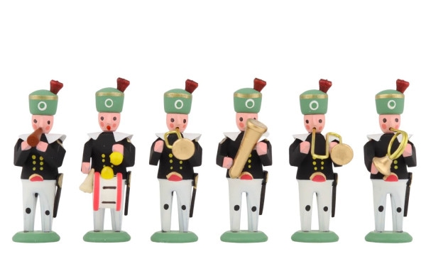 Miniaturen Bergleute - Musikanten, 6 - teilig von SEIFFEN.COM_1