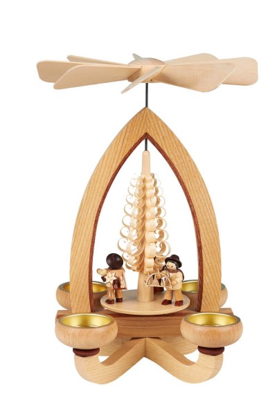 Weihnachtspyramide Handelsleute, 28 cm von Heinz Lorenz Olbernhau/ Erzgebirge_Bild1