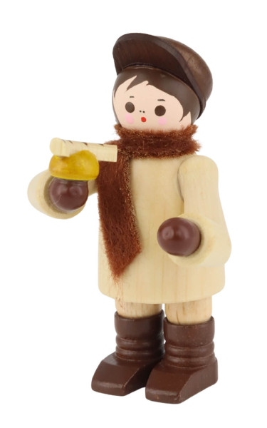 Vater mit Bratwurst, 6 cm, natur von Romy Thiel_2